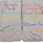 1950's~ CAMPERS TRAIL FULLY EMBROIDERED MEMORIAL JACKET / EXTREMELY RARE...