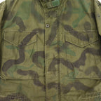 1960's USARMY M-65 HAND PAINTED CAMO JACKET / 1st PATTERN...
