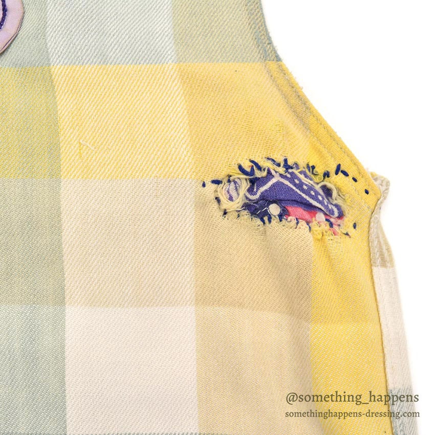 1950's PILGRIM BLOCK PLAID FLANNEL VEST / CUT OFF ...