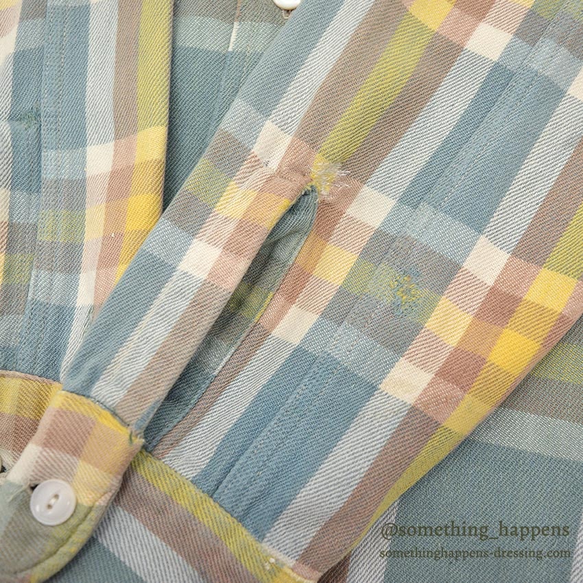 1950's PILGRIM HEAVY FLANNEL SHIRT / PERFECT COLOR COMBO...