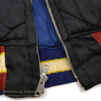 1950s JAPAN SOUVENIR JACKET (Sukajan) - Tiger Face, Mount Fuji, Eagle, Mitsuwa Zipper...