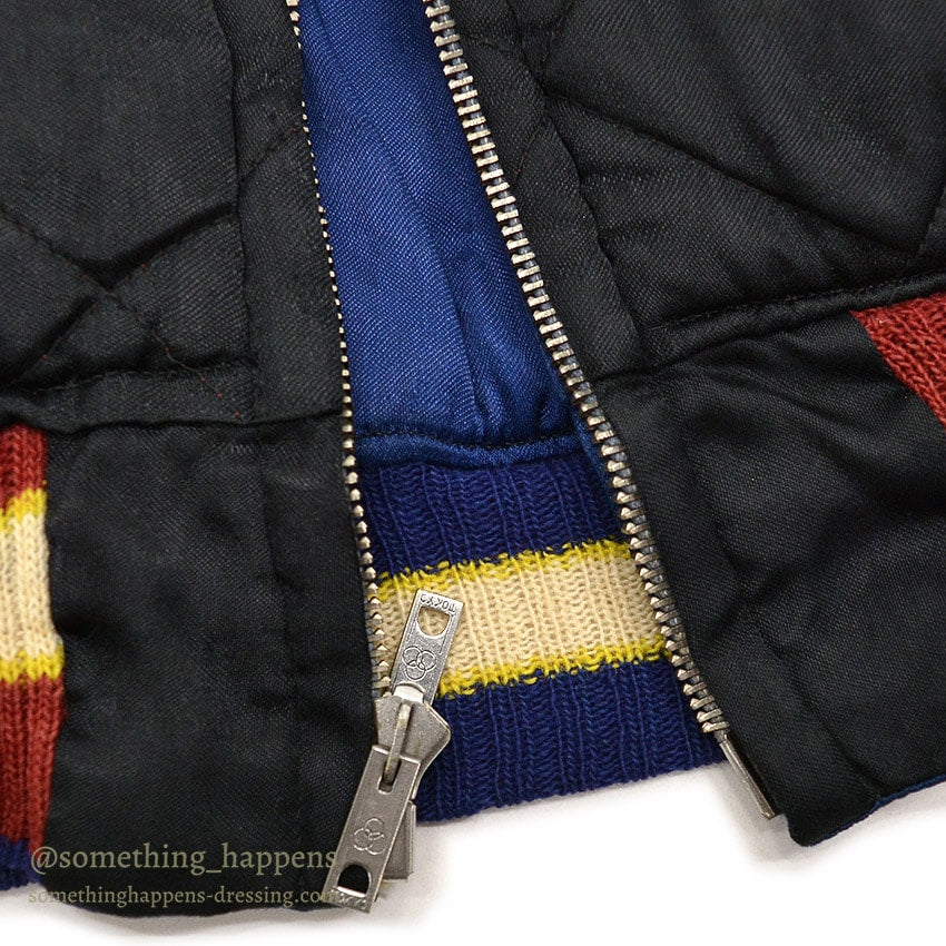 1950s JAPAN SOUVENIR JACKET (Sukajan) - Tiger Face, Mount Fuji, Eagle, Mitsuwa Zipper...