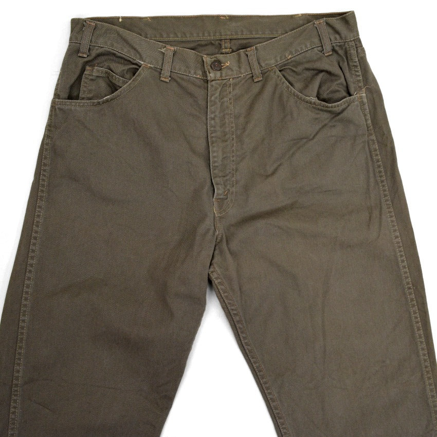 60's Levi's 800D BIG-E Twill Pants... Actual measurements: W35.5 x L31