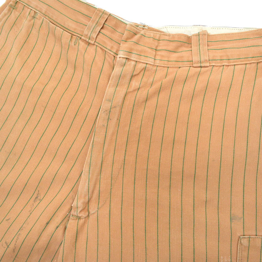 〜60's LANKFORDS コカコーラストライプ HBT ワークパンツ... 実寸W31×L30