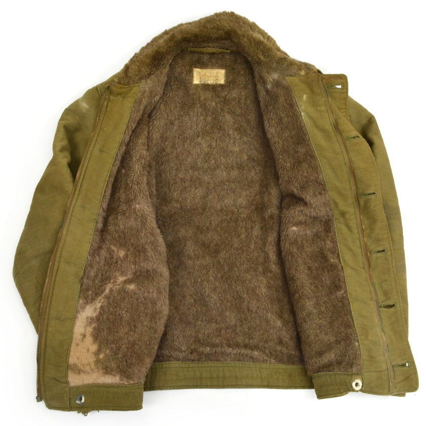 1940s USN N-1 Deck Jacket, Stenciled, Early Model, Pique... Size 36