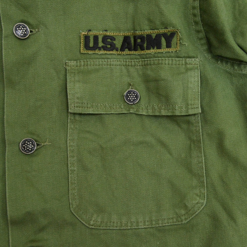 1950s US Army 13-Star Button Cotton Utility Shirt...