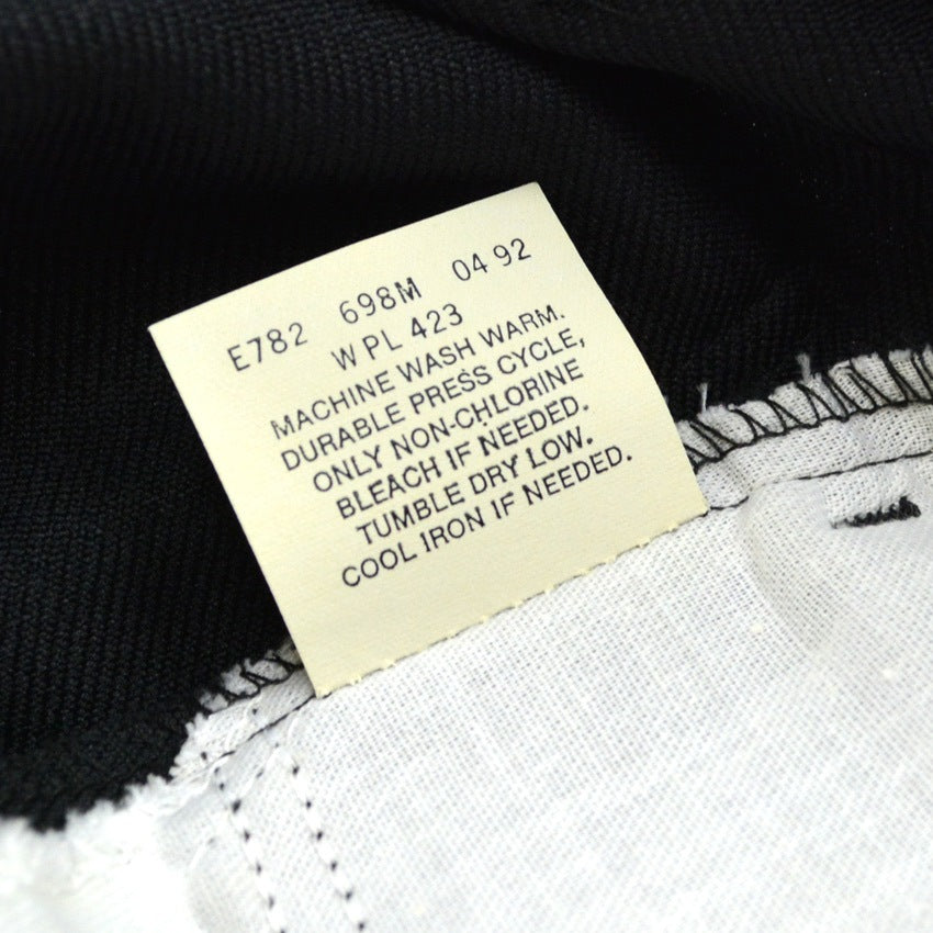 90's Deadstock Levi's 10517 Pants Black...W34×L30