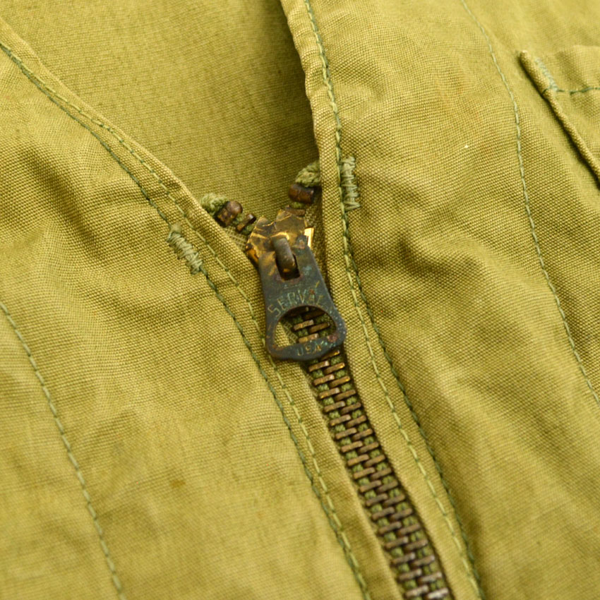 ~50's RED HEAD Hunting Zip-Up Vest Olive Green...