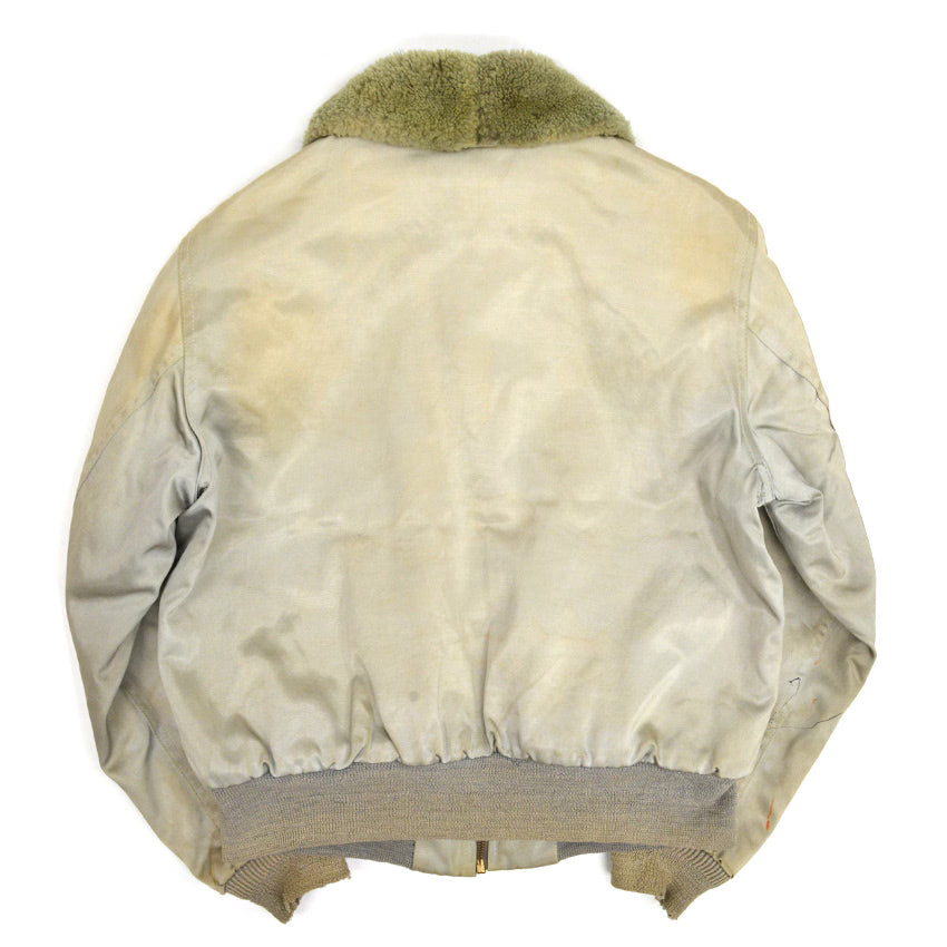 50's B-15 Type Silver Satin Jacket ...As-Is