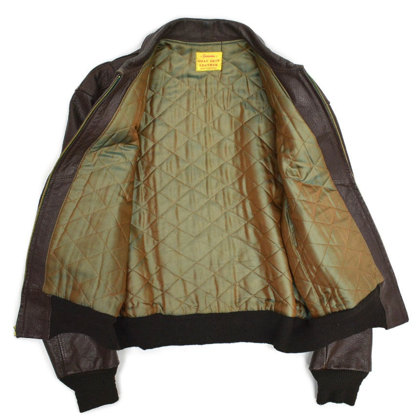 60's GOAT SKIN LEATHER TYPE A-2 JACKET ...