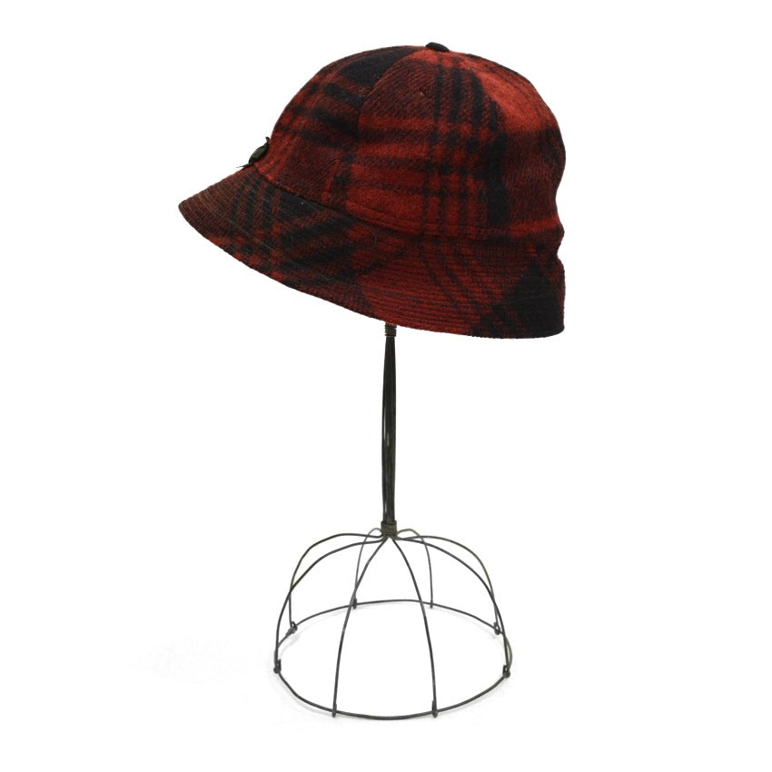 ~40's JCPENNEY Co. PLAID HUNTER HAT...