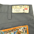 ~80's Deadstock Levi's 517 STA-PREST Pique Grey... W32×L34