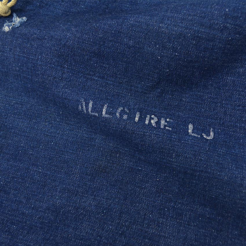~40's USNAVY ww2 DENIM BAG...68cm×37cm