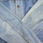 80's Levi's 'Oversized Patch' Denim Coat... S