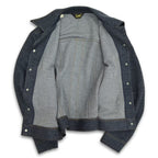 70's Lee jersey material trucker style jacket... LR