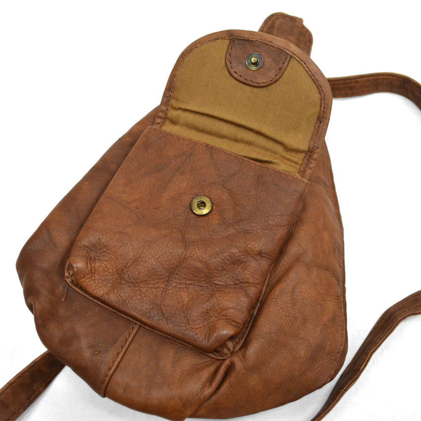 90's Wilsons Gourd-shaped Small Leather Bag...