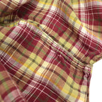 80's- BANANA REPUBLIC Irish Linen Check Shirt...