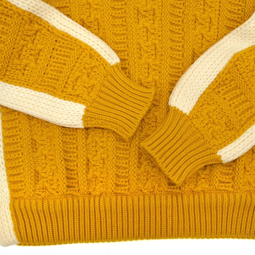 ~60's Mitchell-Hermann Two Tone Turtle Neck Wool Sweater... L