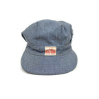 40's~ ANTHONY'S SUPER BUCKHIDE PINSTRIPE WORK CAP...57cm
