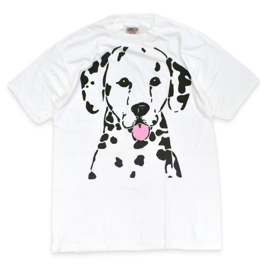 90's Deadstock ONEITA DALMATIAN DOG T-SHIRT...L