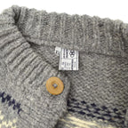 70's~ GRIGOROPOULOS BROS Snowflake Wool knit Sweater... XL
