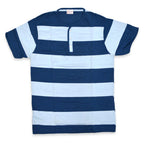 ~60's Deadstock TOWNCRAFT Penneys Border HENLEY NECK T-SHIRT...M