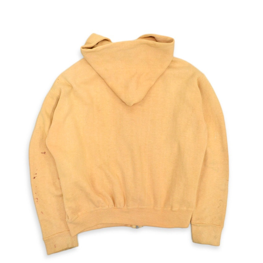 60's Faded Color Sweat Zip Up Hoodie with Separate Pockets...