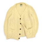 70s Kennedy of Ardara Aran knit cardigan, made in Ireland...