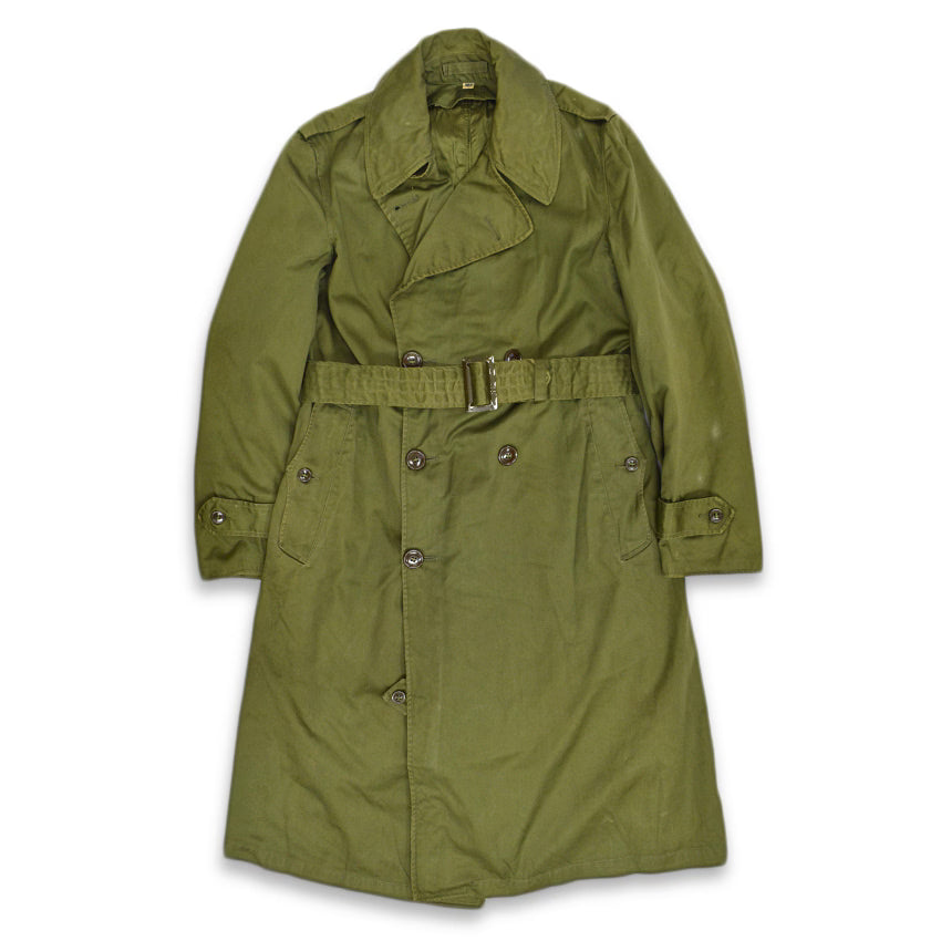 50's US ARMY OVERCOAT COTTON OG107 with CUTTER TAG ... SR