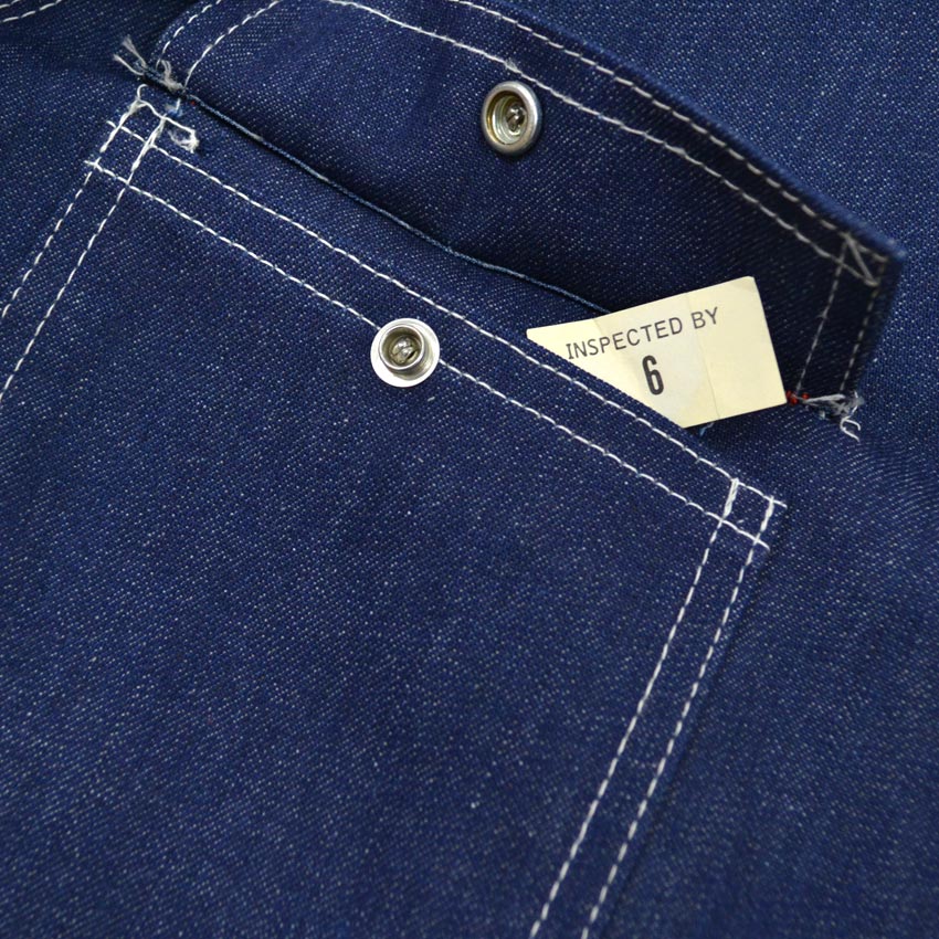 70's~ Deadstock Sears Work Leisure Denim Coverall with Blanket... L