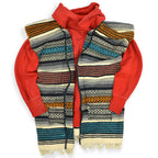 1940's~ Guillermo Guevara MEXICAN RUG VEST...