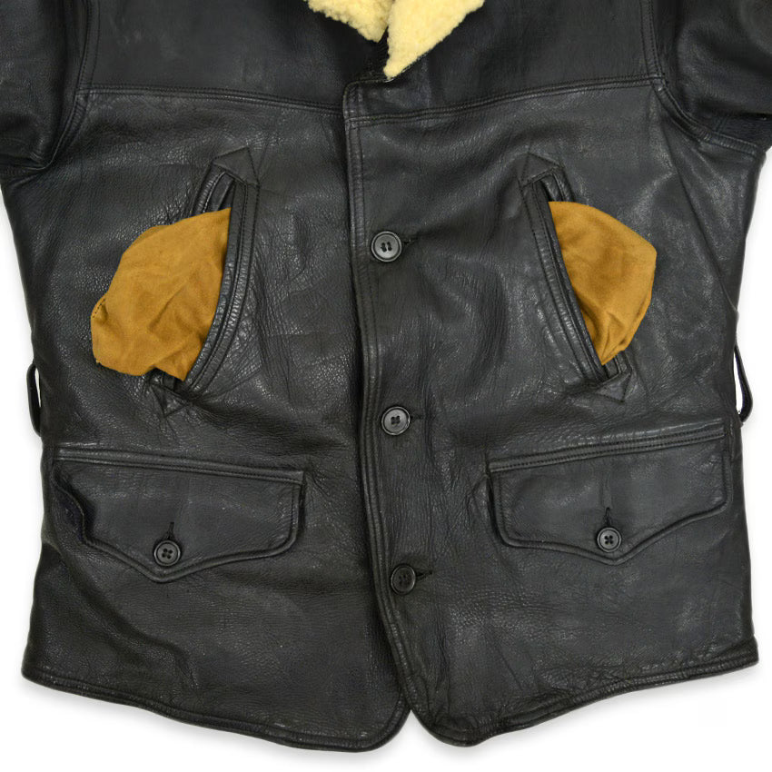 1930's H&L BLOCK HORSEHIDE CAR COAT...