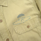 1950's PENNEY'S BIGMAC US SMOKE JUMPERS STENCIL POPLIN SHIRT ... M