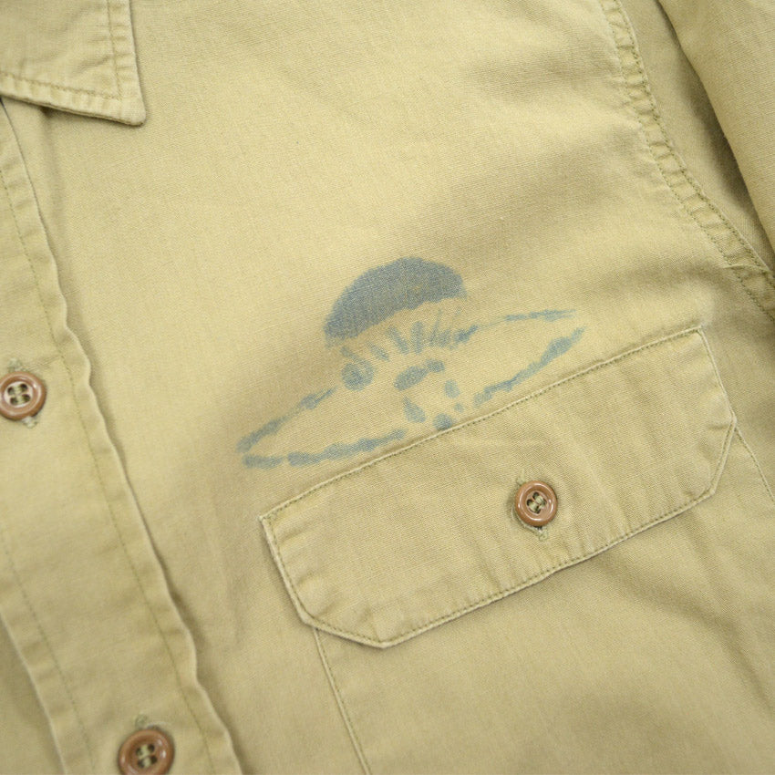 1950's PENNEY'S BIGMAC US SMOKE JUMPERS STENCIL POPLIN SHIRT ... M