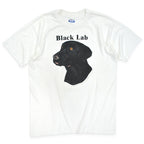 1990's Hanes Black lab Dog Print T-shirt...L