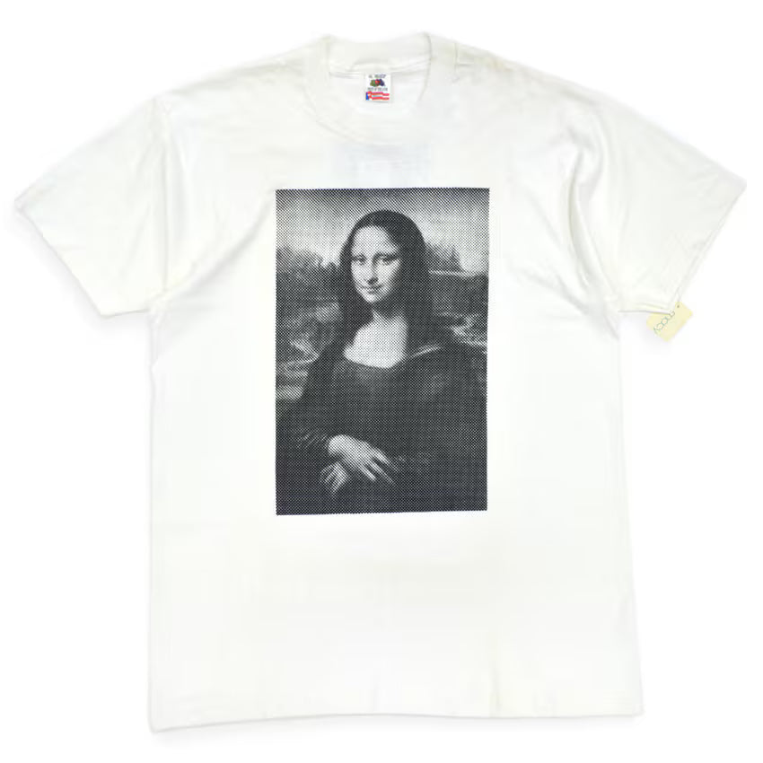 1990s Deadstock FRUIT OF THE LOOM Mona Lisa Dots Print T-shirt ... XL