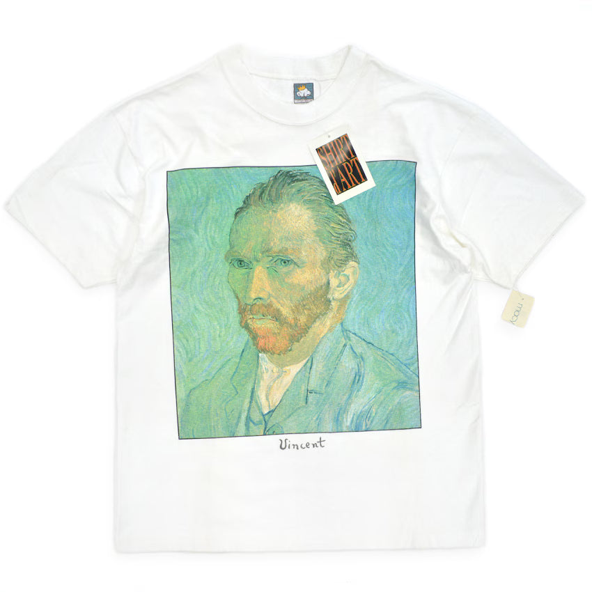 1990s Deadstock Anvil Van Gogh Self-Portrait T-shirt... L