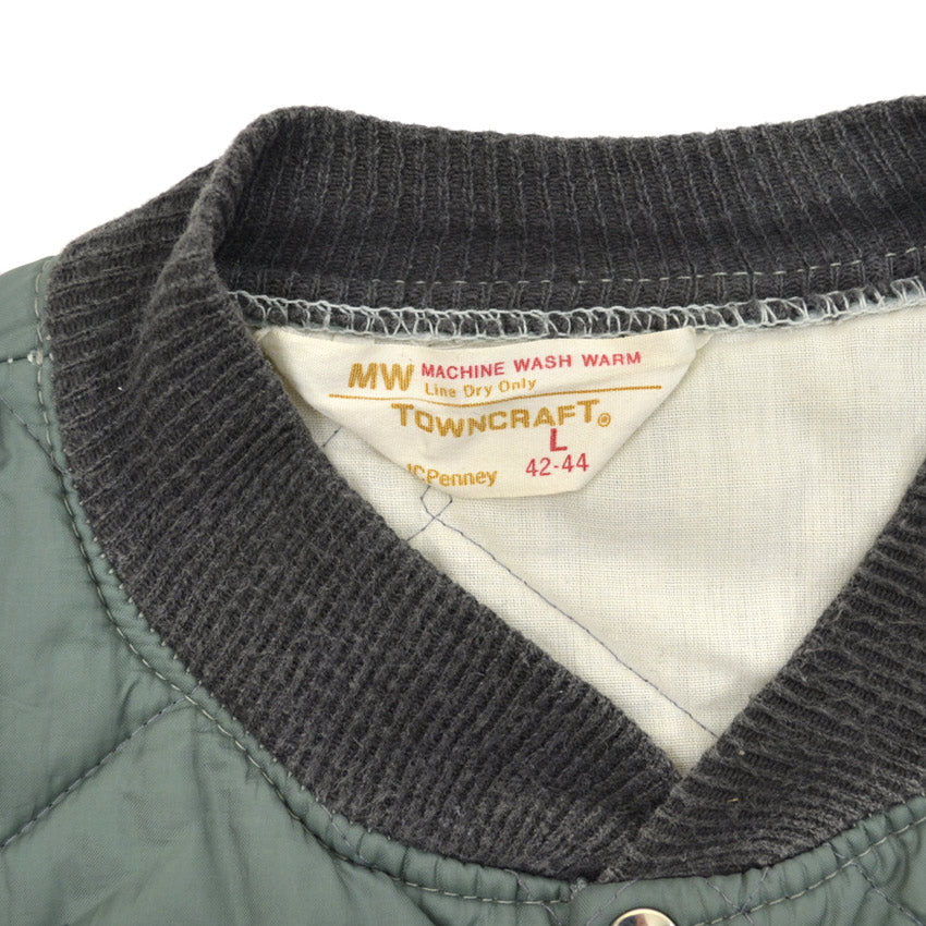 1960's~ TOWNCRAFT QUILTING JACKET... L