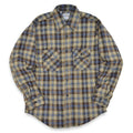 1980's DEADSTOCK FIVE BROTHER LIGHT FLANNEL SHIRT...M