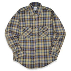 1980's DEADSTOCK FIVE BROTHER LIGHT FLANNEL SHIRT...M