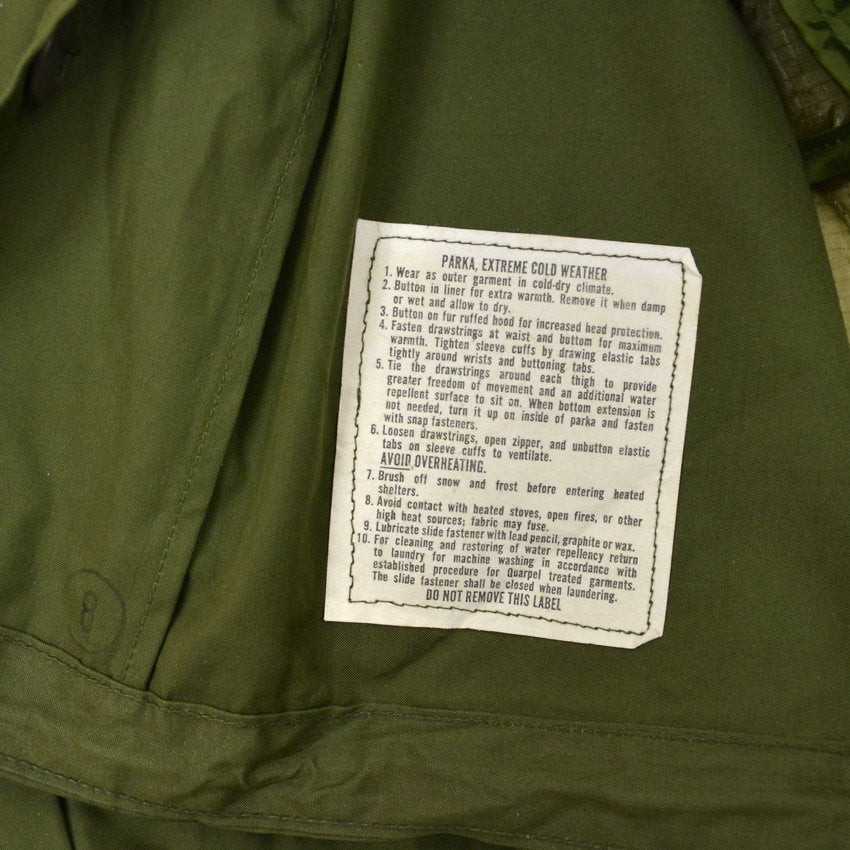 1970's Deadstock USARMY M-65 PARKA, FULL SET ... S