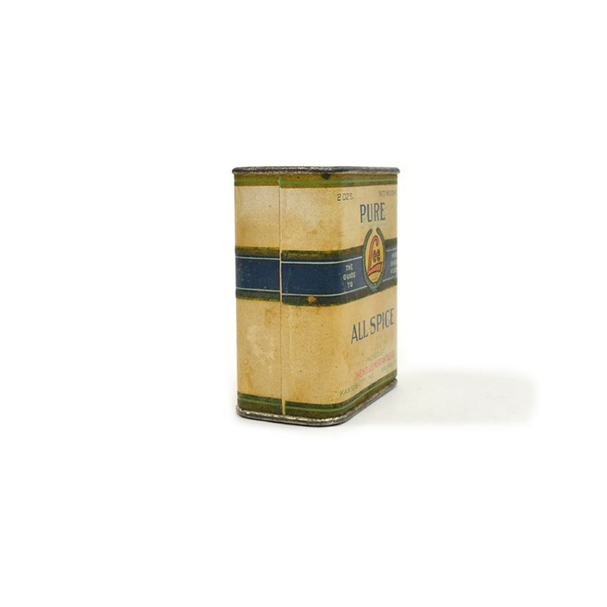 1920's THE HDLEE MERCANTILE CO. PAPER LABEL ALL SPICE TIN CAN...