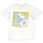 1990's Hanes BEEFY-T BOTANICAL ART T-SHIRT... L