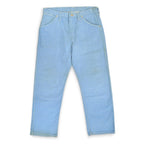 1960's Wrangler 22MWZ Sax Blue Denim Pants... W32 L28