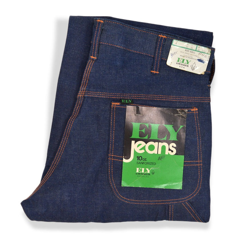 1960's DEADSTOCK ELY&WALKER DENIM PAINTER PANTS... W31 L30