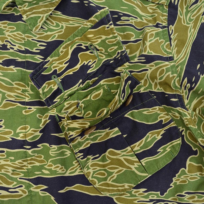 1960's〜 JUNGLE FATIGUE JACKET TYPE 2nd TIGER STRIPE LOCAL MADE ...