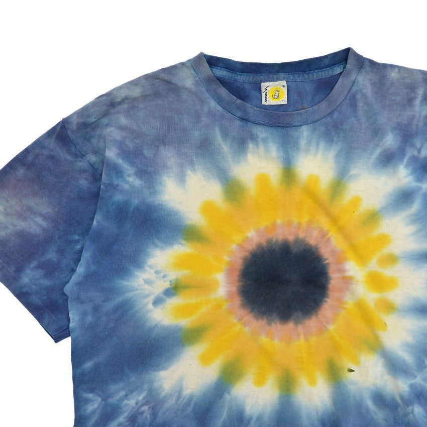 1980s SUNDOG Sunflower Tie-Dye T-Shirt ... XL