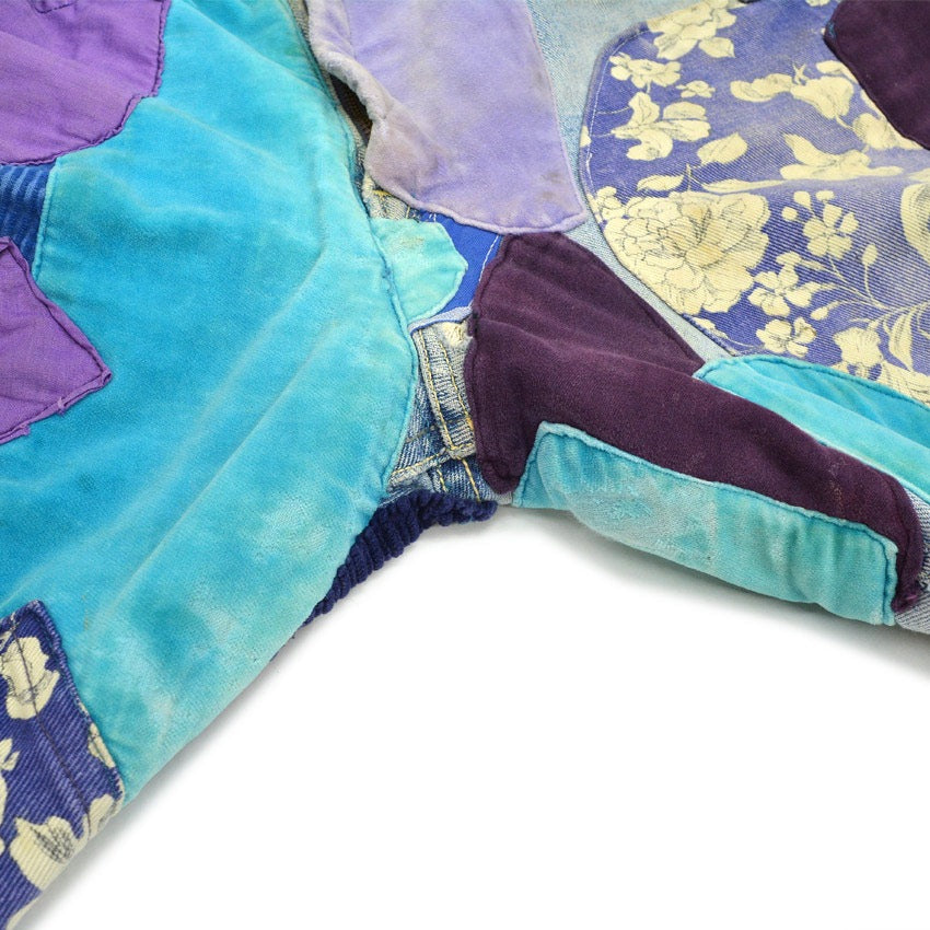 1960's Lee 101-Z HIPPIE ART PATCHWORK DENIM PANTS... W32 L30