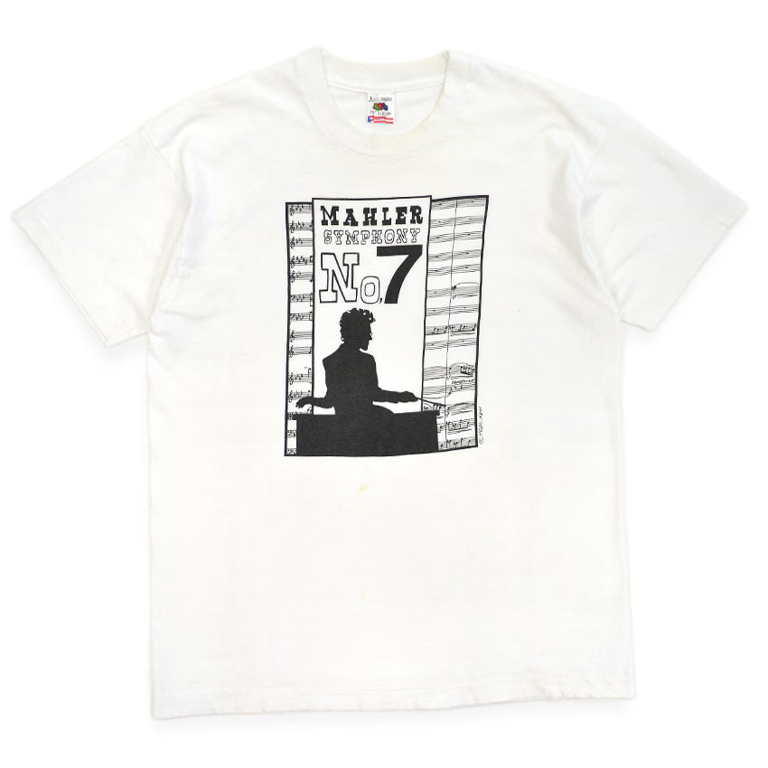 1990's FRUIT OF THE LOOM MAHLER 作曲家 T-SHIRT ... L