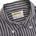 1960's PURITAN AUTHENTIC IVY STYLE STRIPE B/D SHIRT ... M
